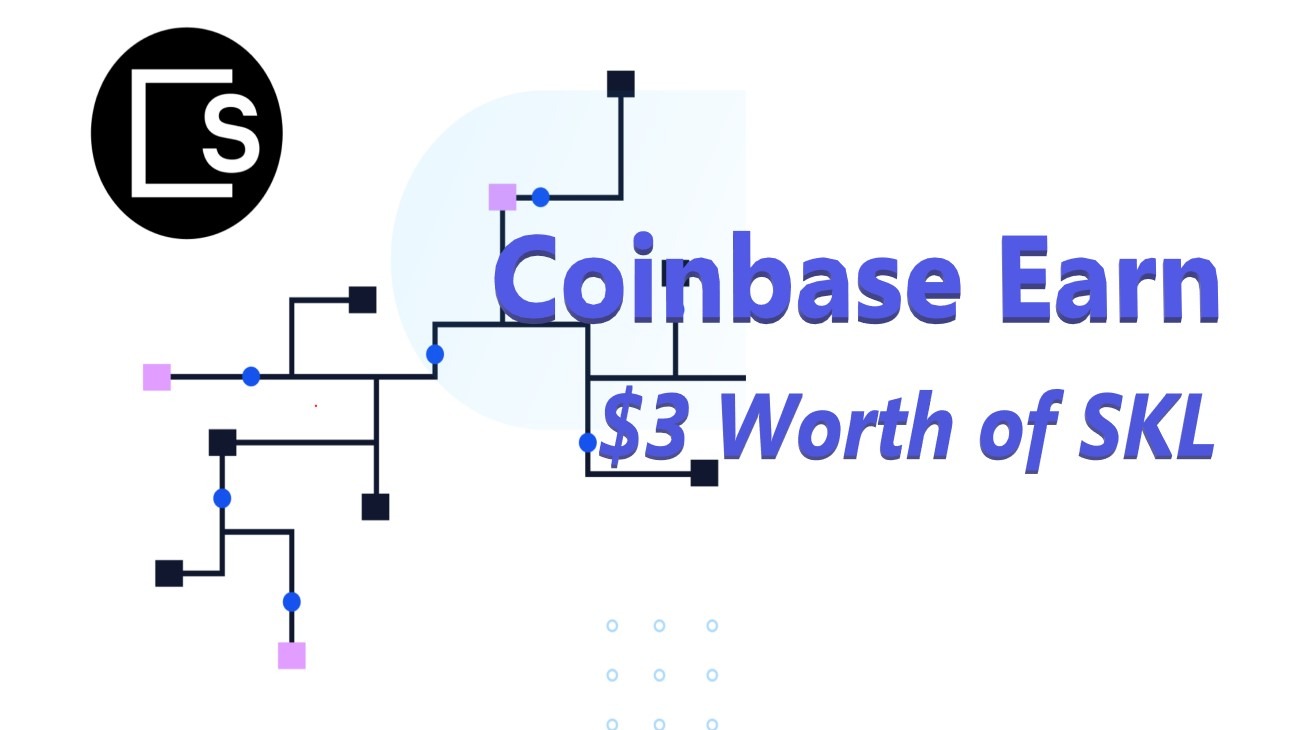 SKL Logo and coinbase text