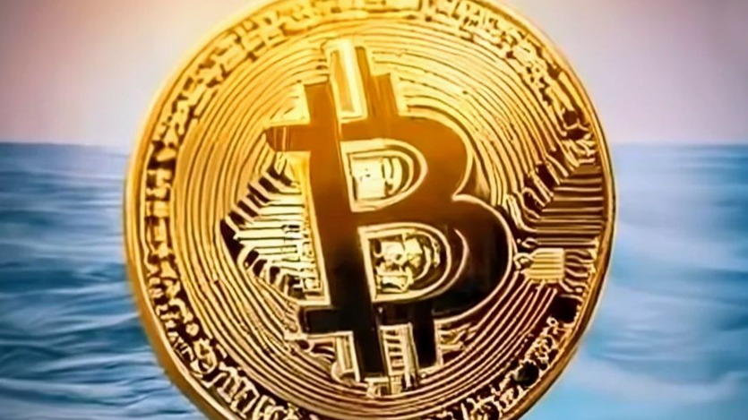 Bitcoin Whale at Sea by Along Tusk