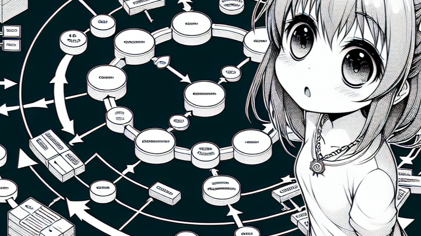 Girl looking at circular