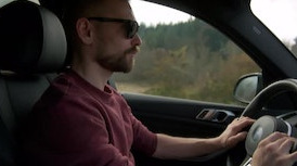 driving away