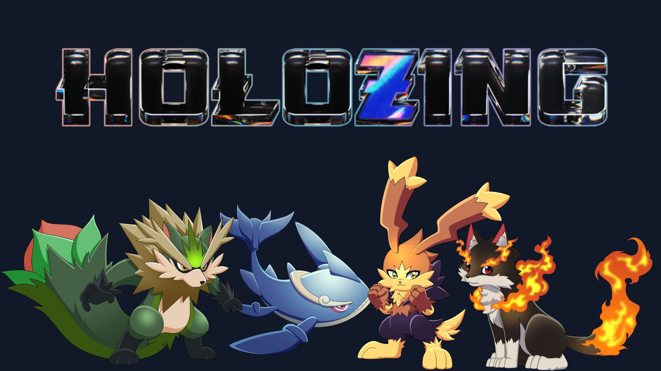 Holozing | Official names and Evolution forms of 4 Starter Alpha ...