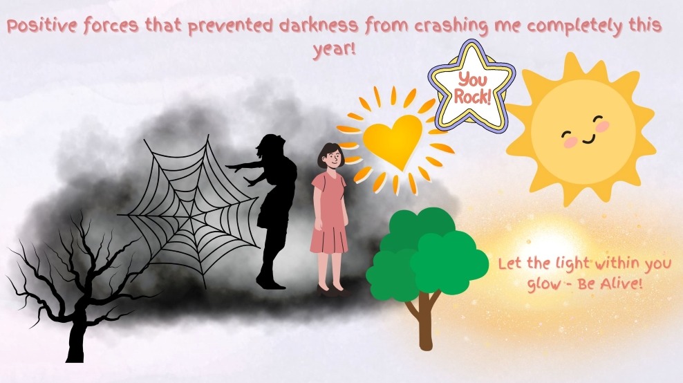 Flame of hope is still kept alive kindled by goodness in the World around me!