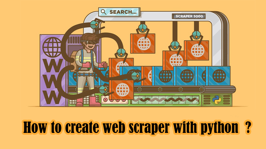 How to create web scraper with python ? ( Selenium )