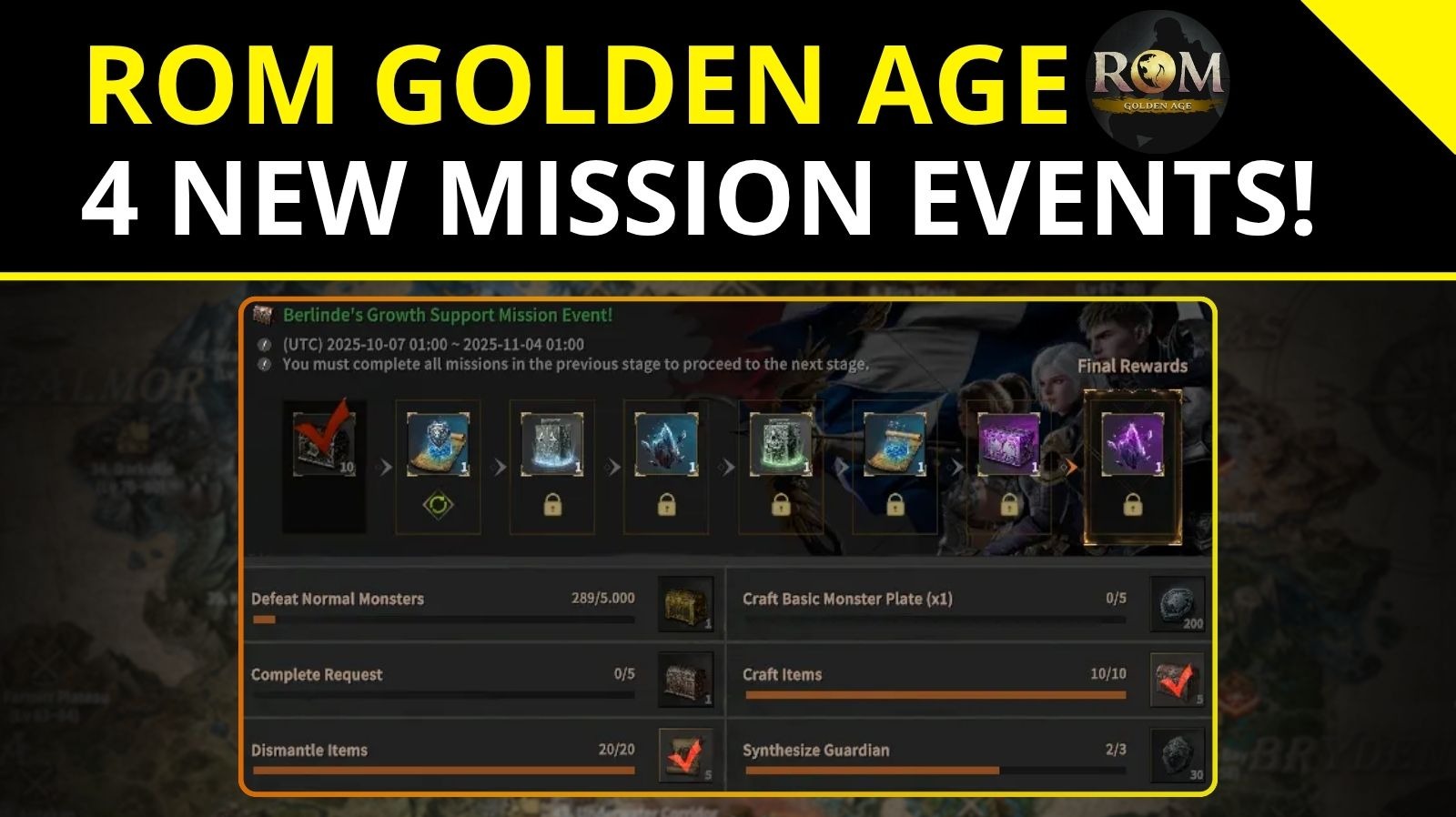 OM Golden Age New Mission Events!