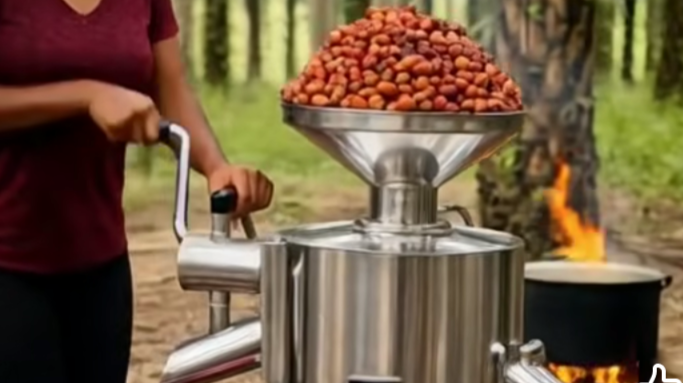 Manual palm oil production