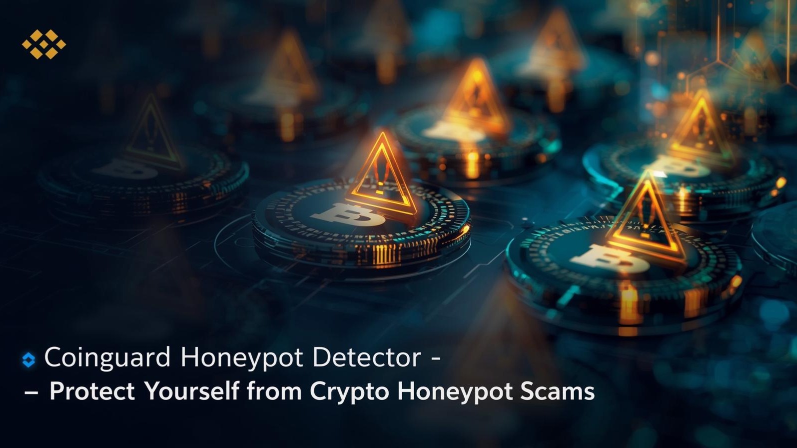 Illustration of Coinguard Honeypot Detector detecting and blocking honeypot scams on Binance Smart Chain.