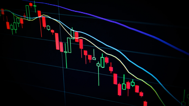 stock chart declining