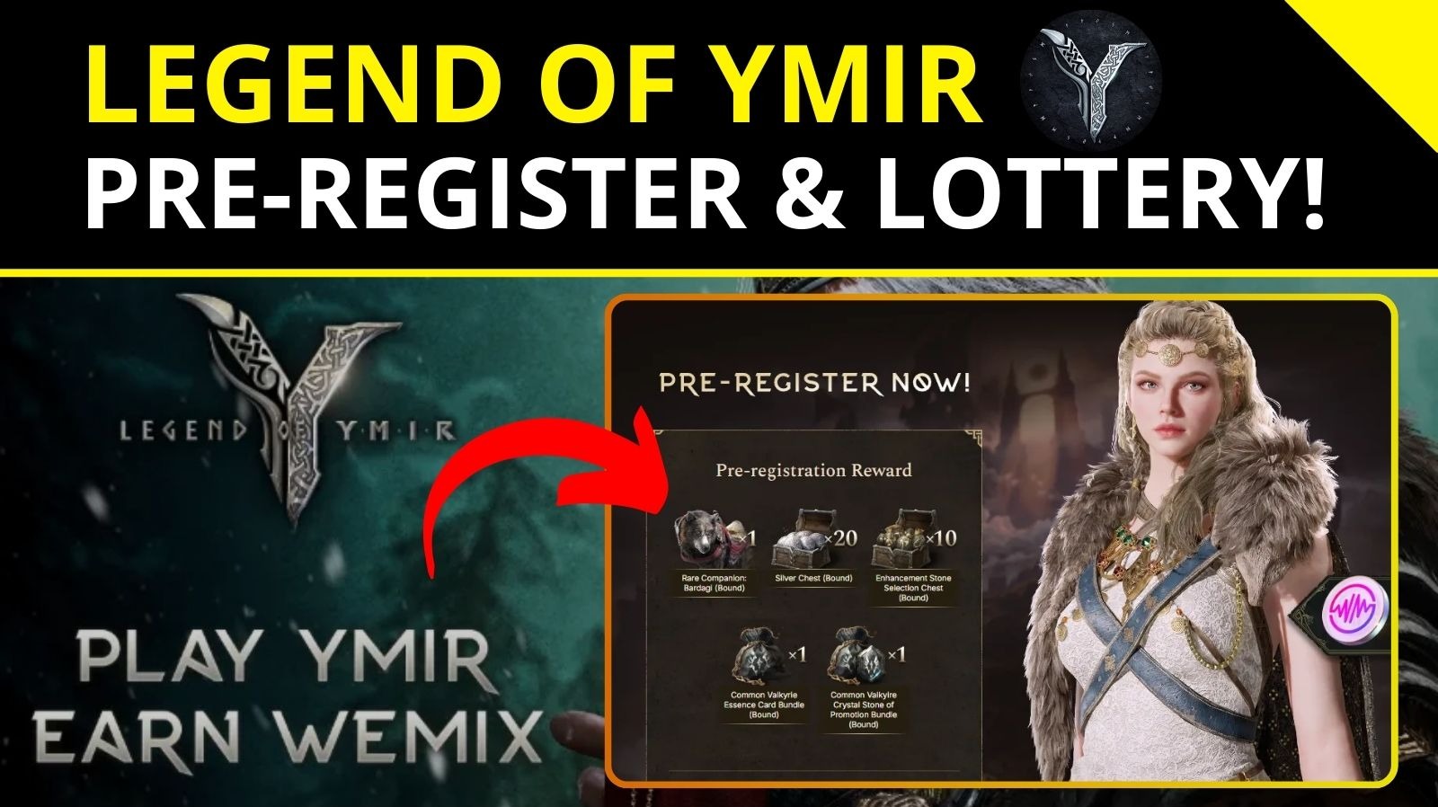 Legend of Ymir 🪓| How to Pre-Register & Lottery Event!
