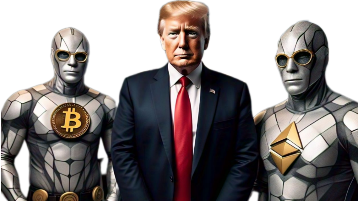 Trump with BTC and ETH