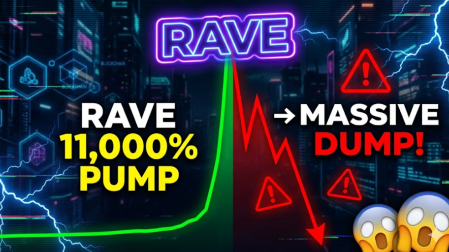 🚨 RAVE Token shocked the crypto world with an unbelievable 11,000% pump followed by a brutal 90–98% crash. Was this an organ