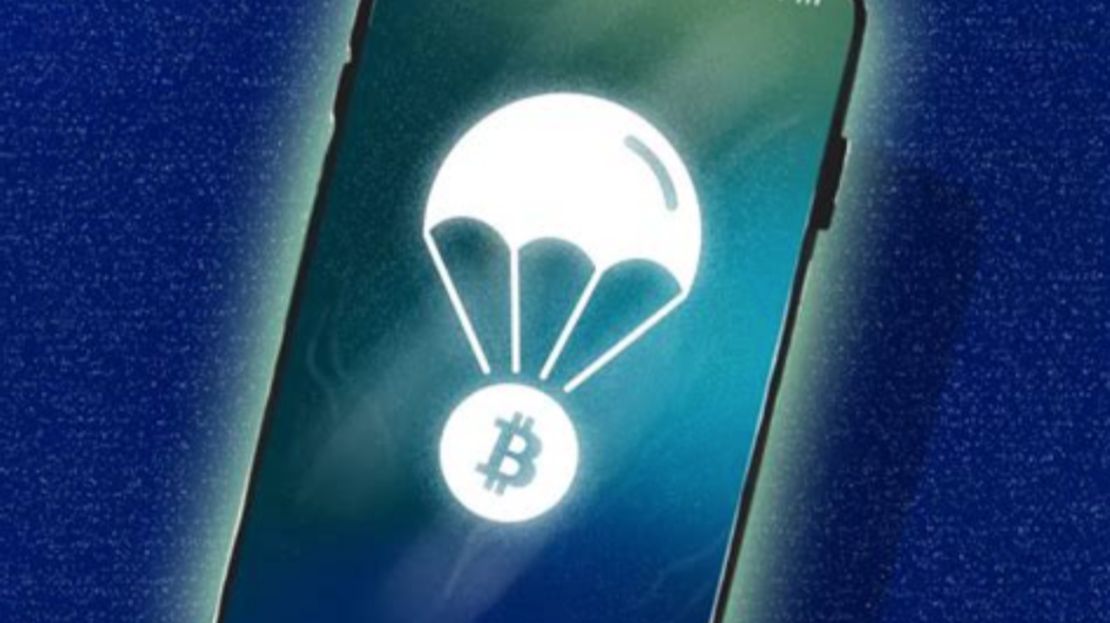 DropBit app on a phone display