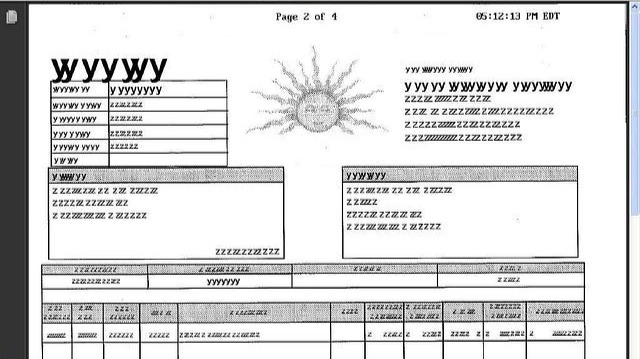 Invoice in mysterious unknown language