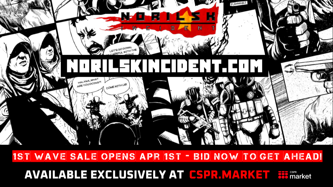 Norilsk Incident - The NFT project with VR Comics that gets you your own customized pages!