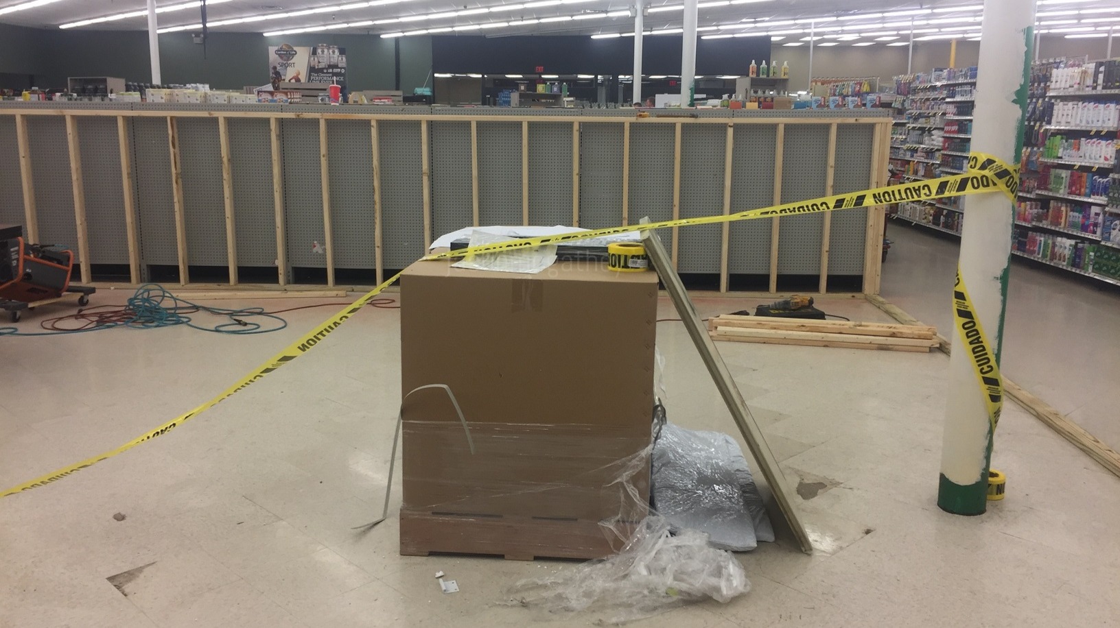 Deli area crime scene