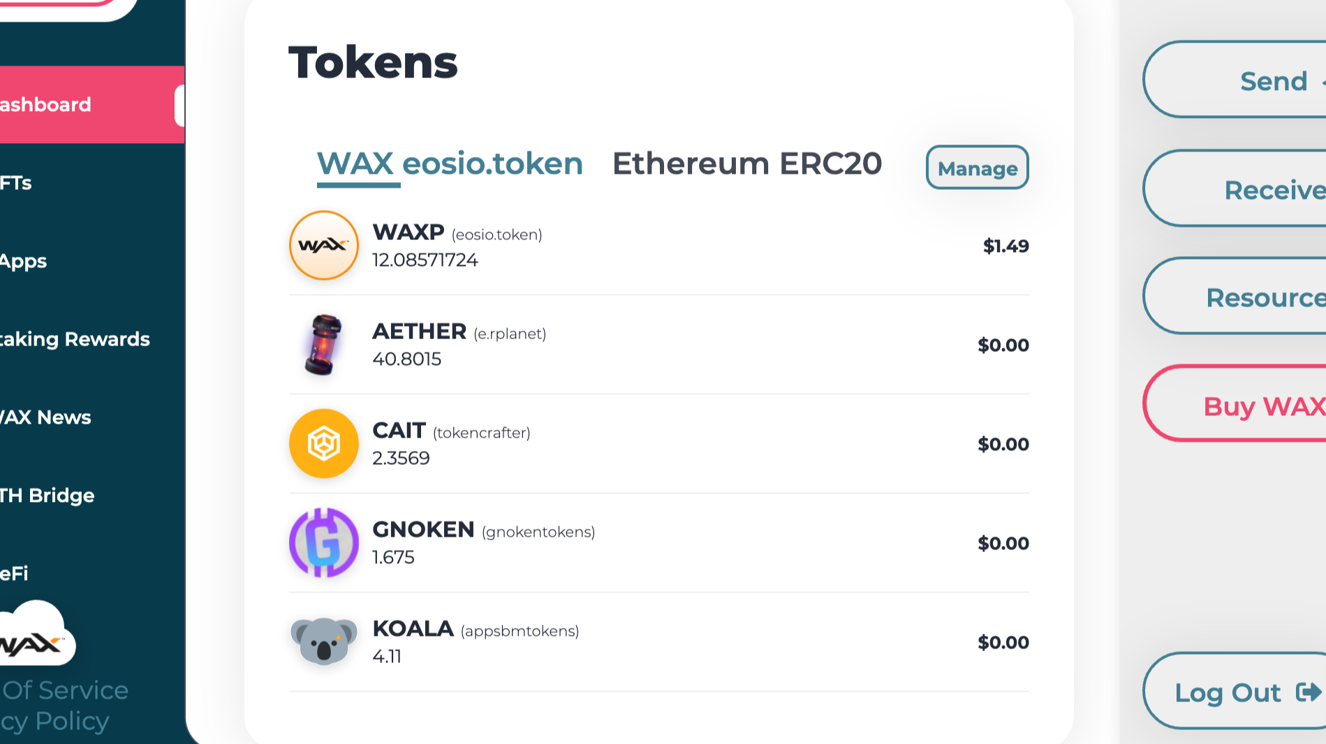 GNOKEN Tokens on WAX