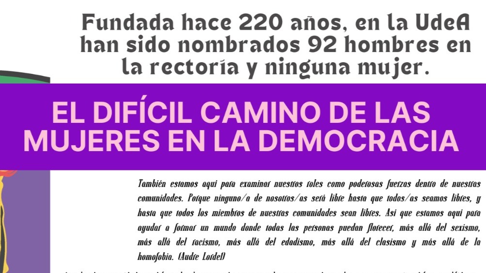EL CAMINO DIFÍCIL DE LAS MUJERES EN LA DEMOCRACIA