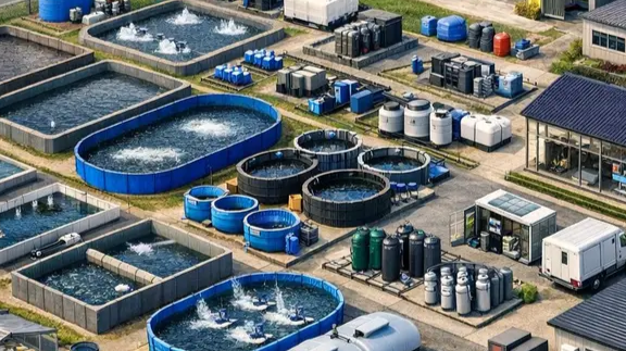 Automated fish farm