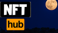NFThub logo with moon