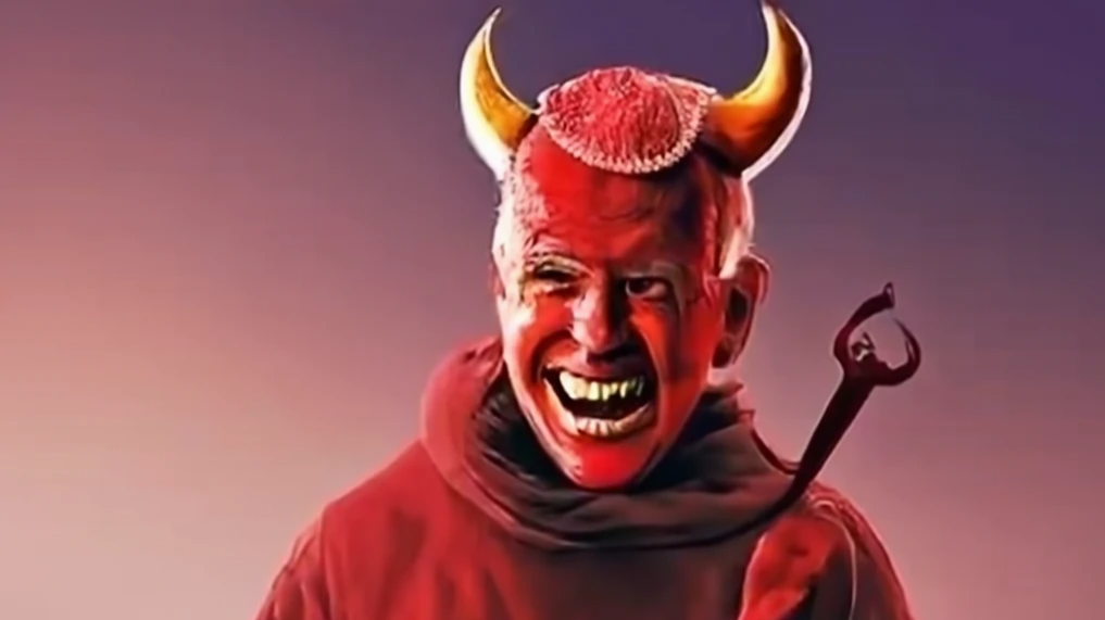 Joe Biden Satan by Along Tusk