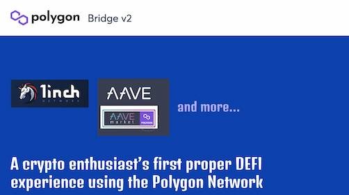A crypto enthusiast’s first proper DEFI experience using the Polygon Network
