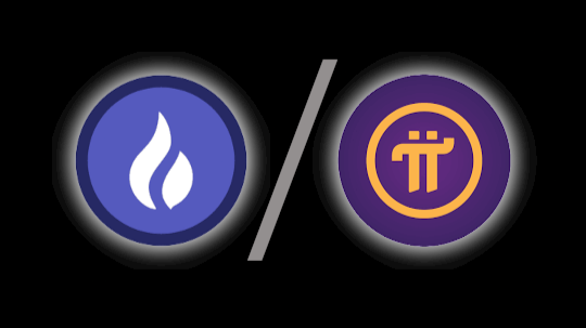 Huobi &amp; Pi Network Logos