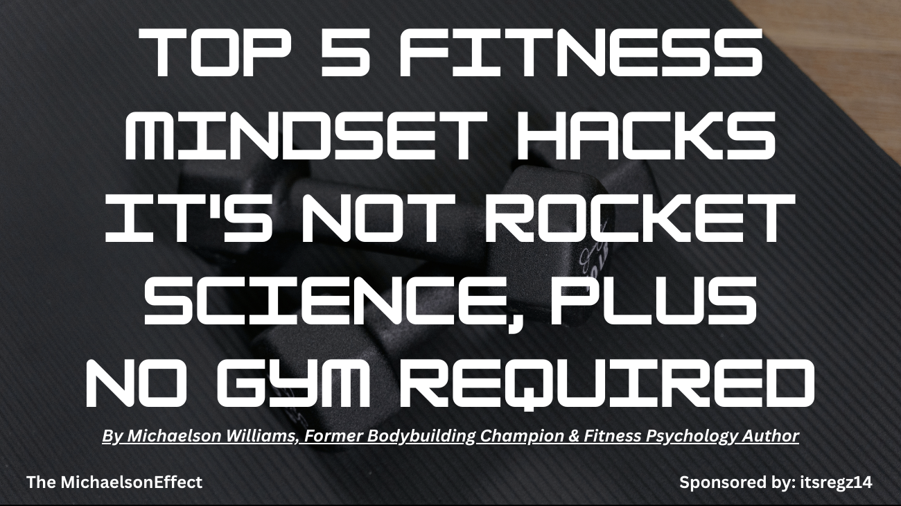 Dumbbells on a black fitness mat