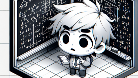 boy studying market