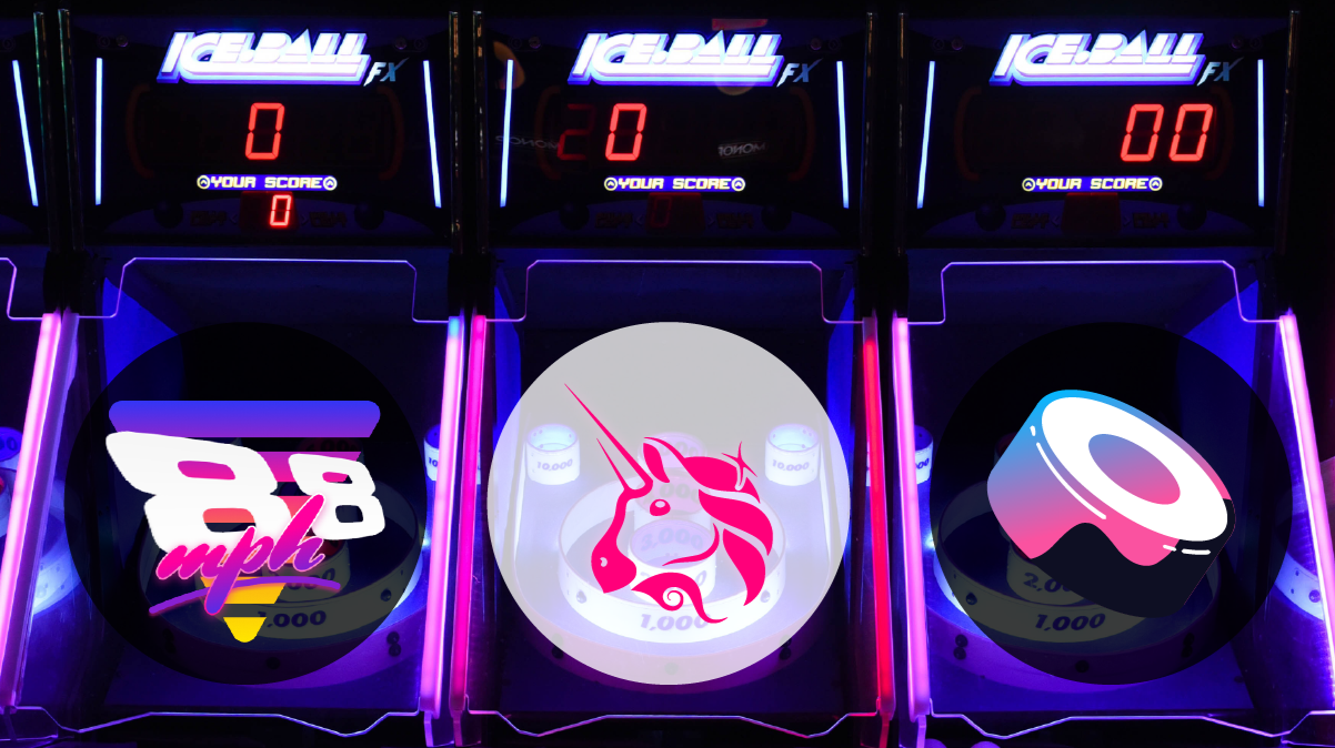 88mph Uniswap Sushiswap nostalgia skeeball arcade