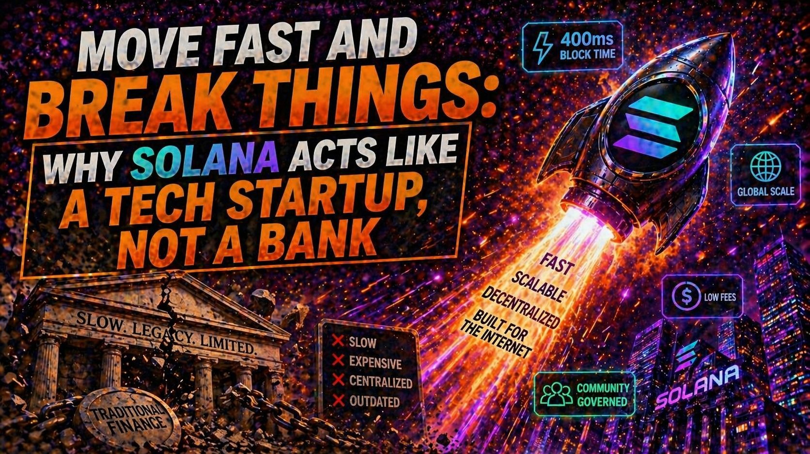 Move fast and break things: Solana