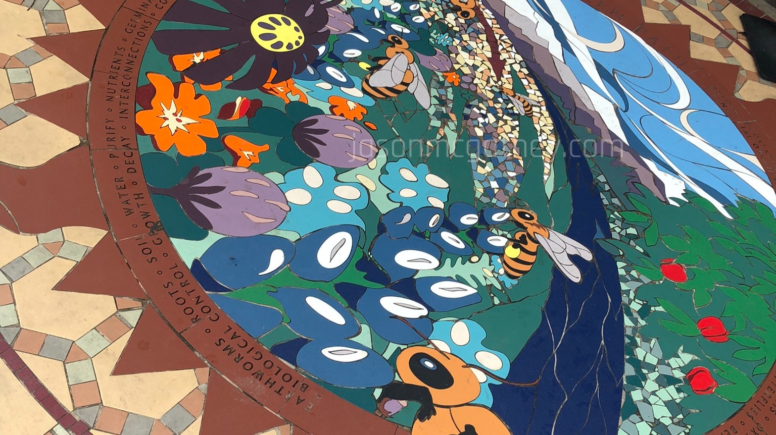 bee artwork at North Carolina Zoo