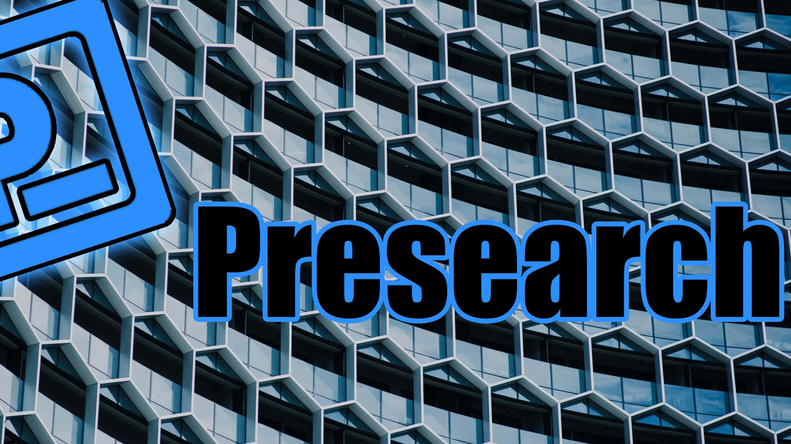 Presearch name on background