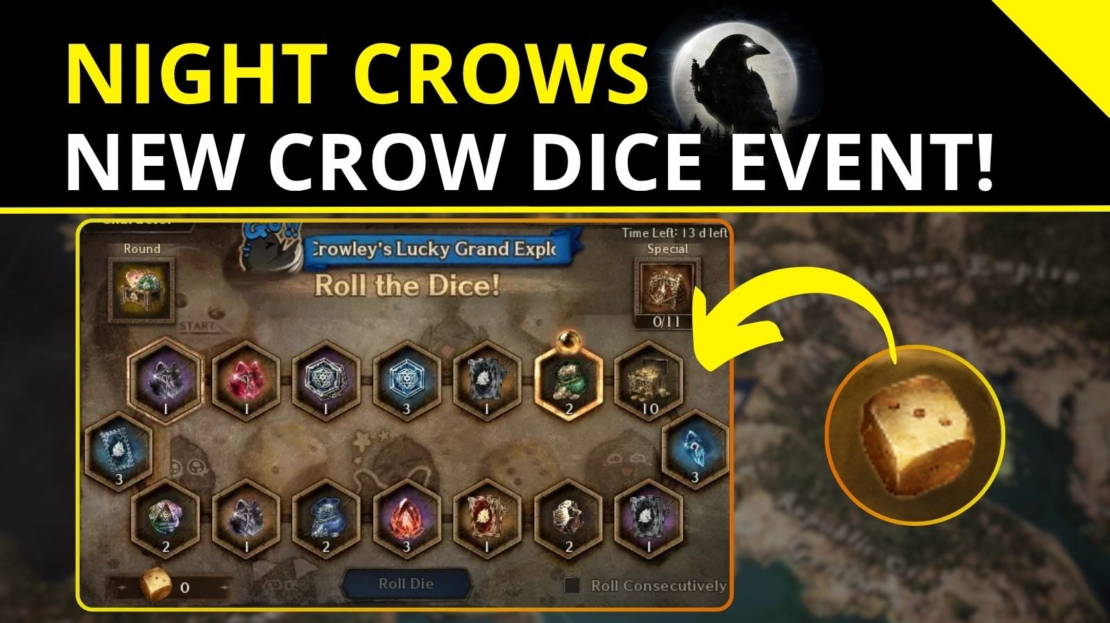 Night Crows New Crow dice Event