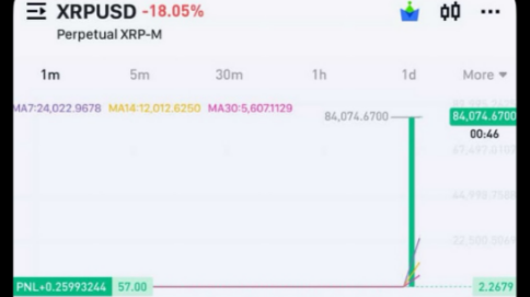 Another XRP Price Glitch?