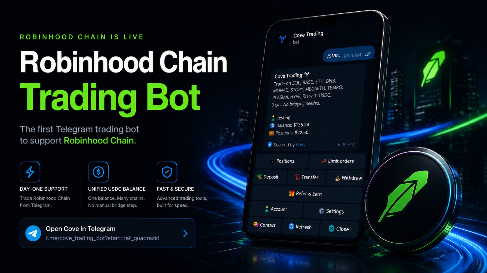 robinhood chain trading bot