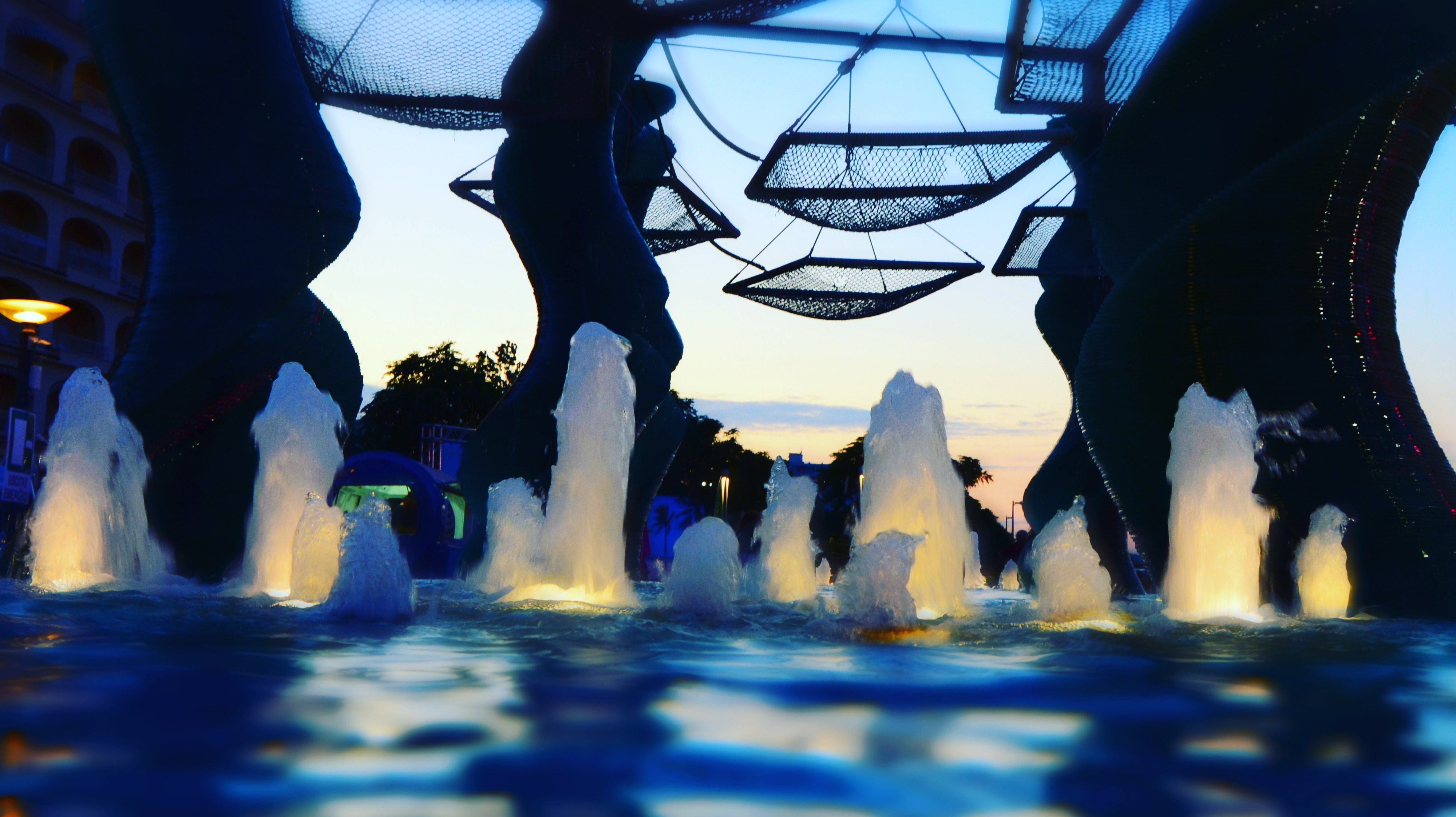 Rimini plaza fountain