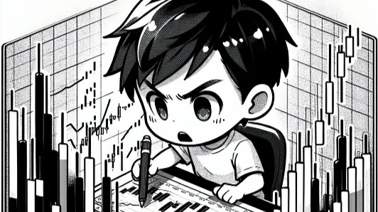 boy studying crypto charts