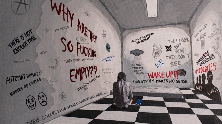 a room full of horror and madness
