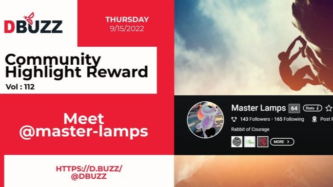 D.Buzz Community Highlight: @master-lamps