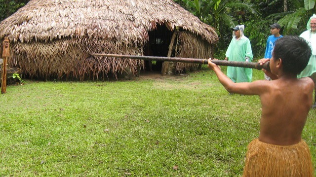 "Yaguas blowgun demo" by Suedehead is licensed under CC BY-SA 2.0