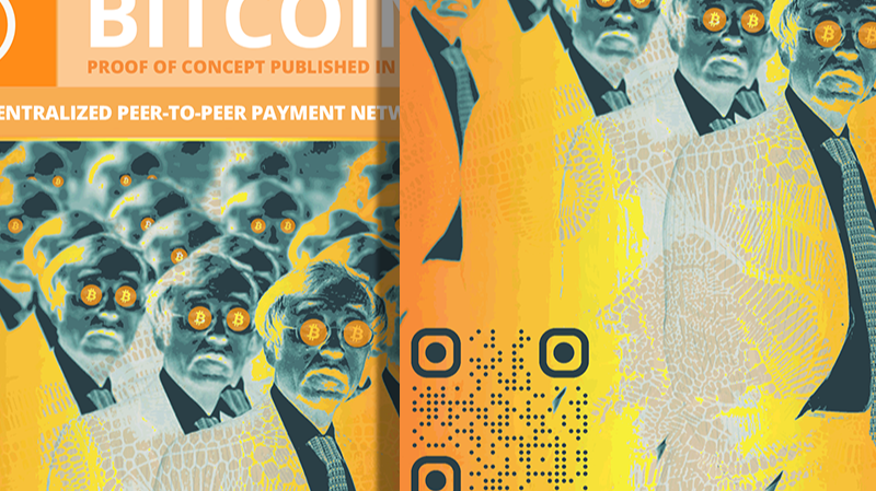 Bitcoin Crypto Stamp // From Collection: Crypto Stamps | Now on NFT Showroom - Total Edition(s): 5