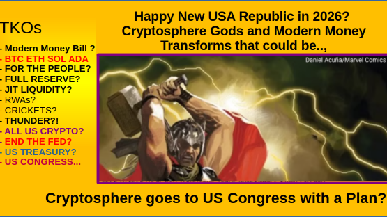 2026 Cryptosphere Thunder or Crickets? USA Modern Money or Same old Same old?