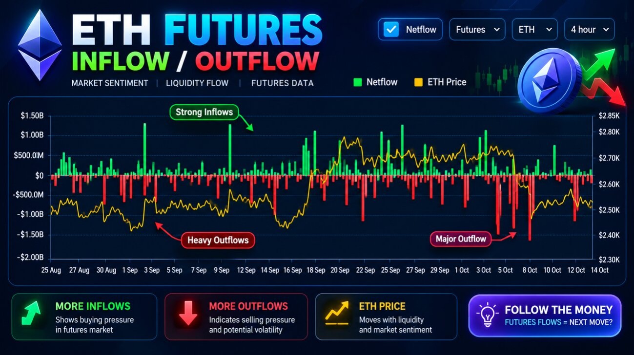 ETH Futures Netflow: Why $2,400 Support Still Matters Now