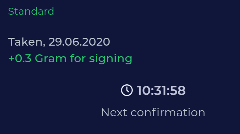 Smart Contract Signing GramFree
