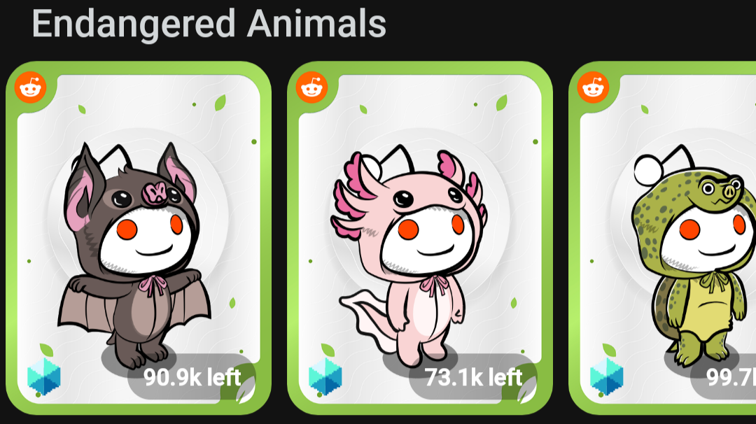ICYMI Endangered Animals NFT Offerings on Reddit