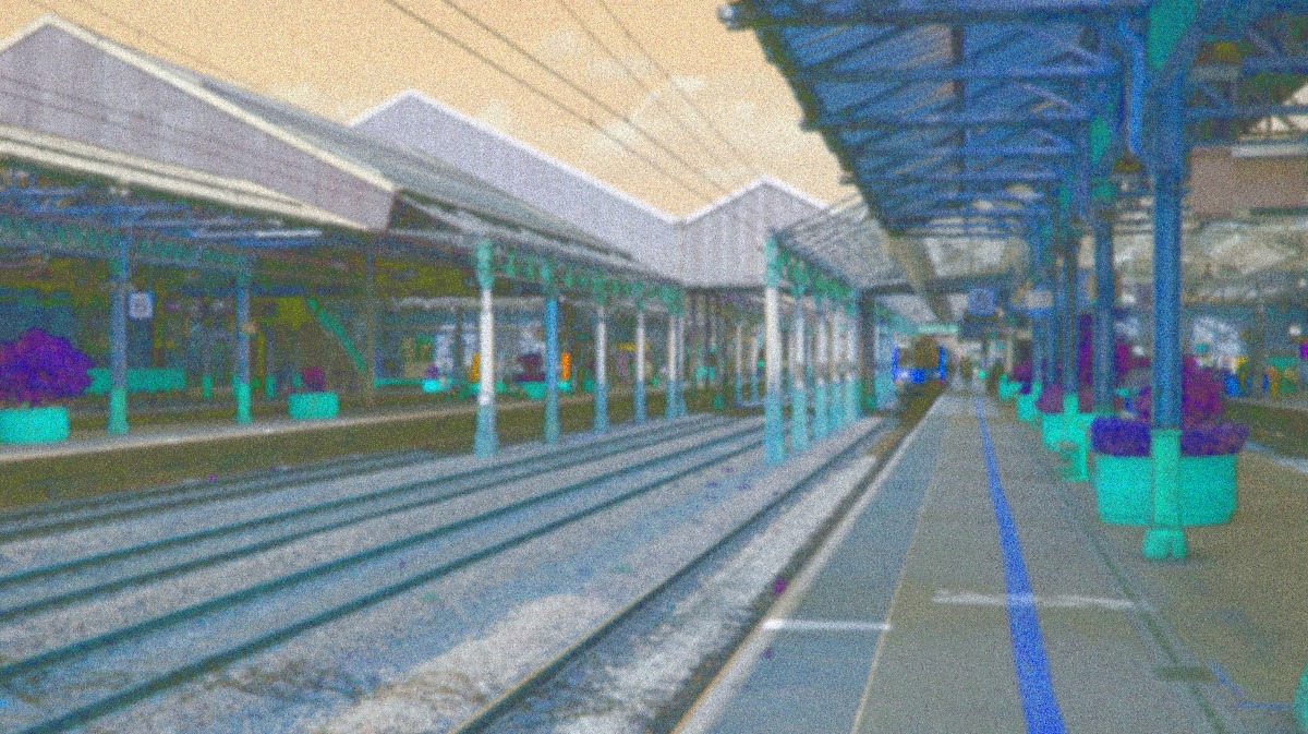Hued Blurred Noisy Station