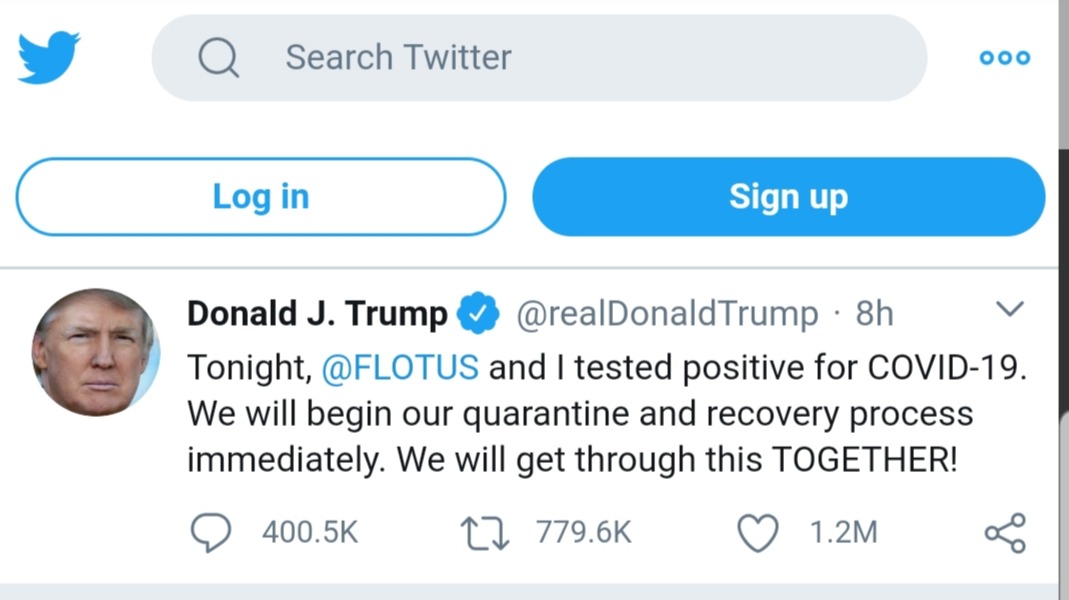 Trump catches covid