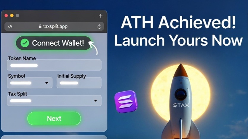 Launch a Solana-native token engineered for taxation deflationary mechanics