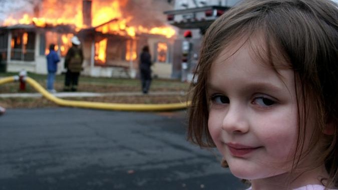 girl in disaster