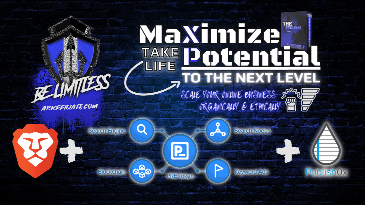 Be limitless with The ARK - Brave Browser combined with Presearch, plus Publish0x for bonus