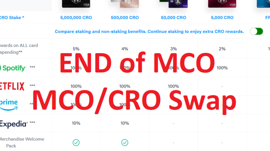 MCO/CRO swap